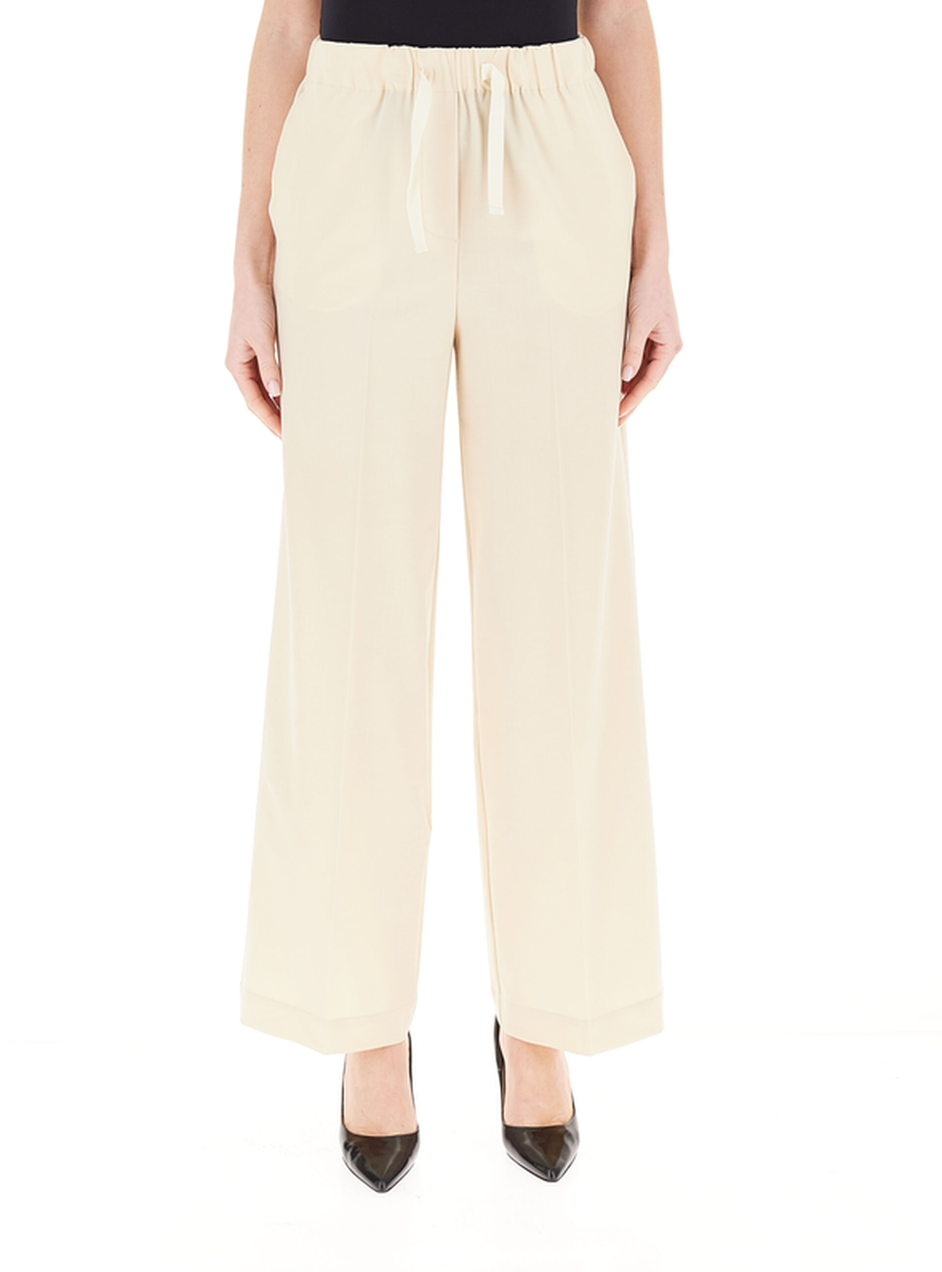 Pantalone wide leg BEIGE