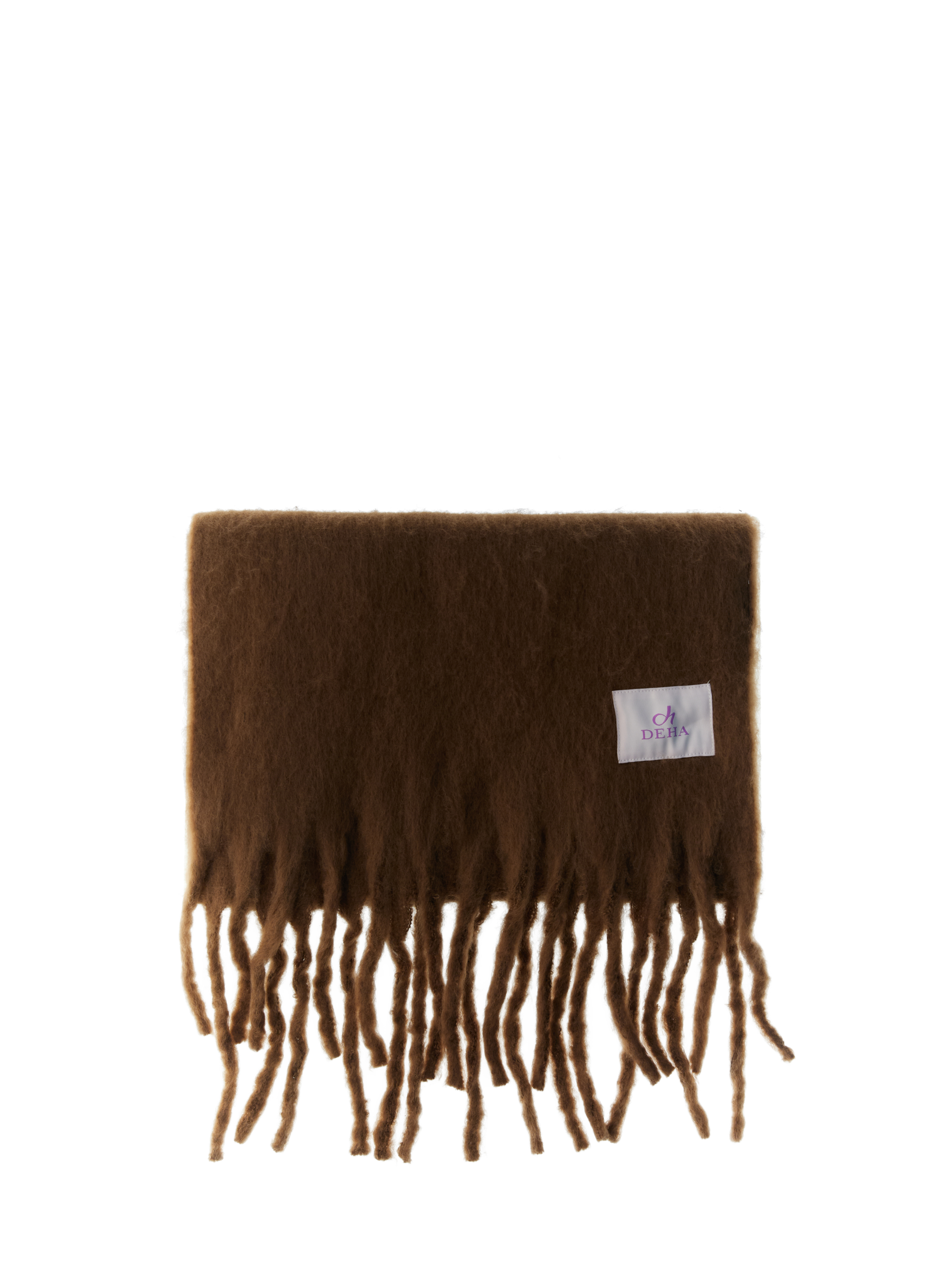 DEHA Sciarpa con frange MARRONE