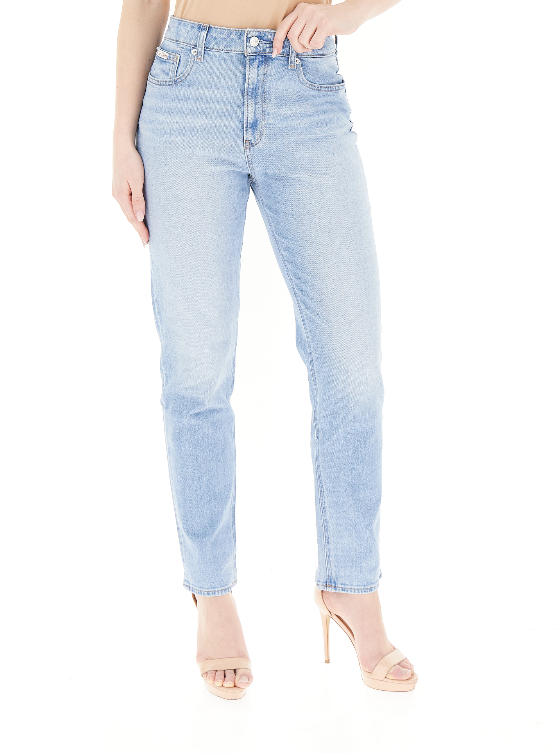 Jeans mom stretch AZZURRO CHIARO 26