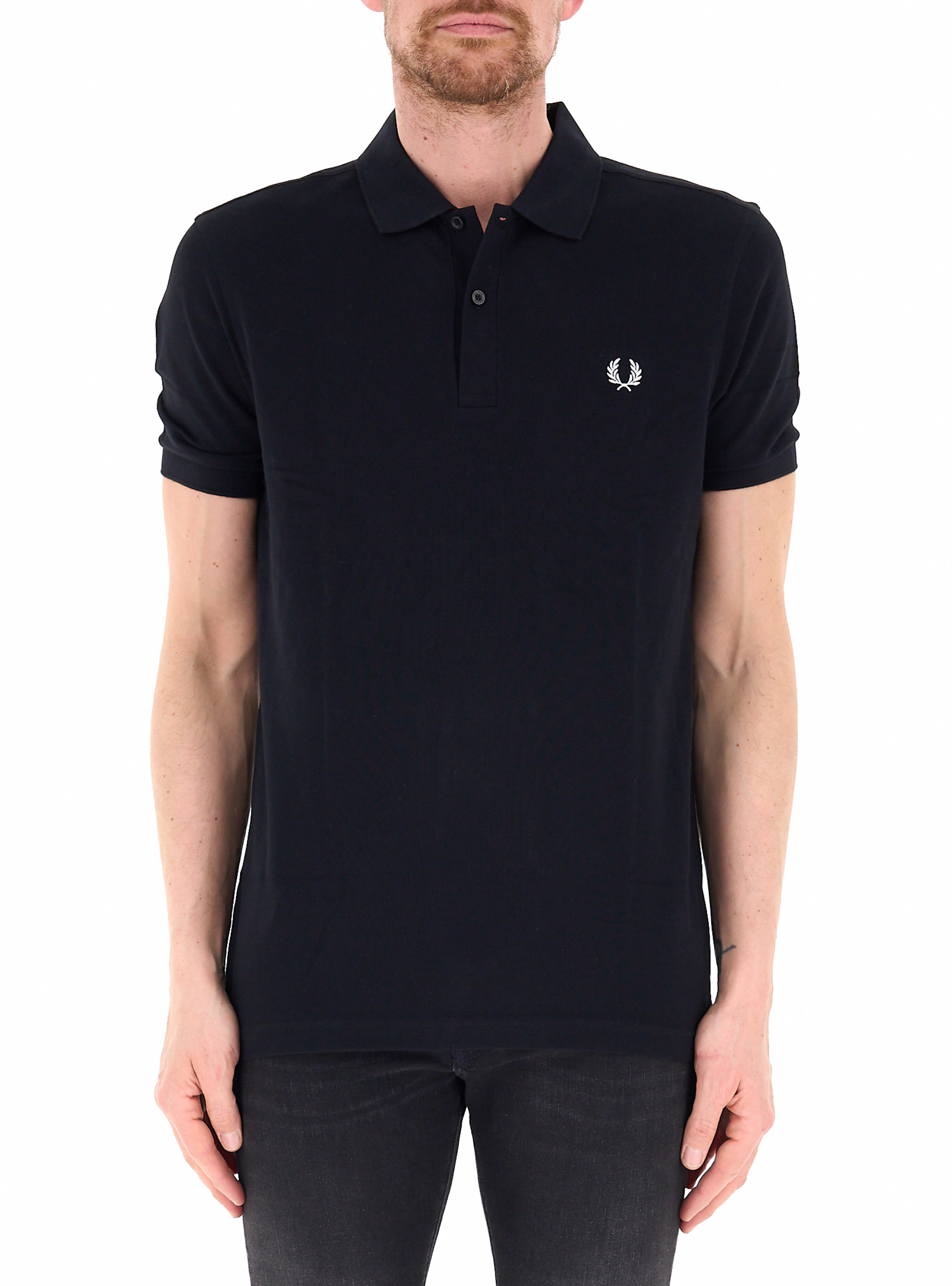 Polo in cotone NERO XXXL