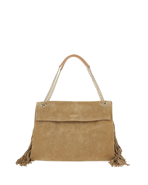 Borsa pelle scamosciata