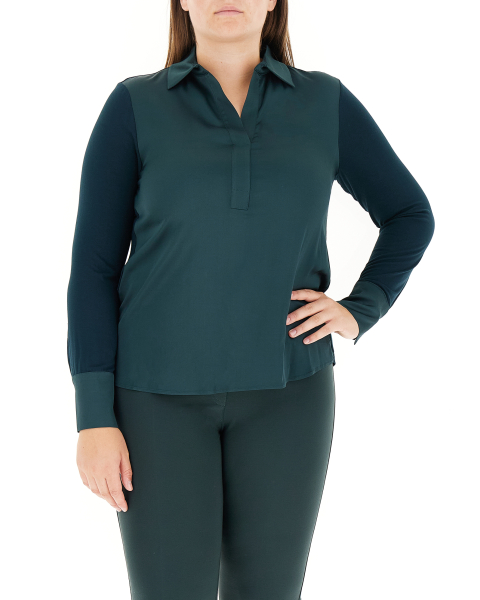 Blusa con colletto