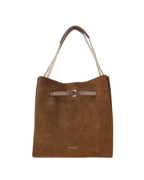 Borsa pelle scamosciata