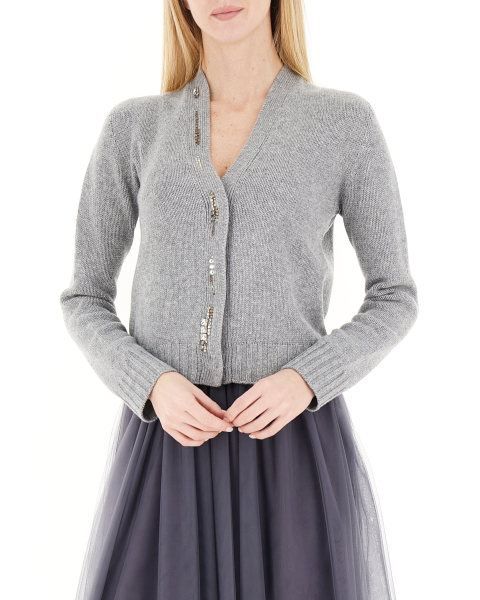 Cardigan lana vergine