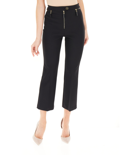 Pantalone flare cropped