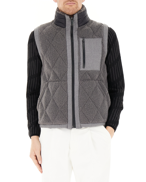 Gilet in pile reversibile