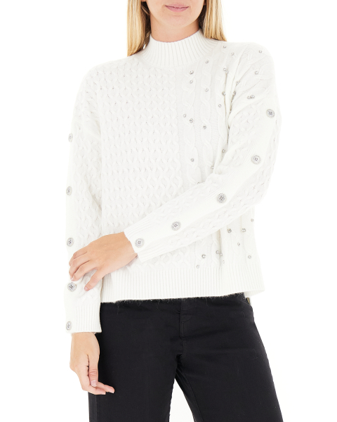 Maglione a trecce