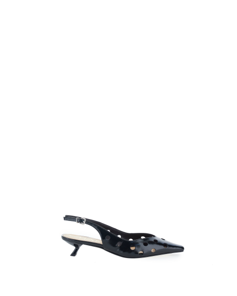 Décolleté slingback pelle