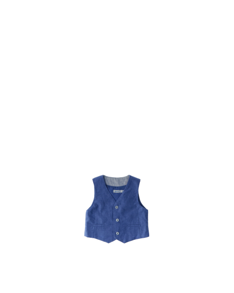 Gilet misto lino