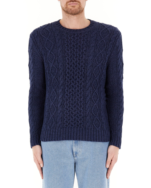 Maglione a trecce