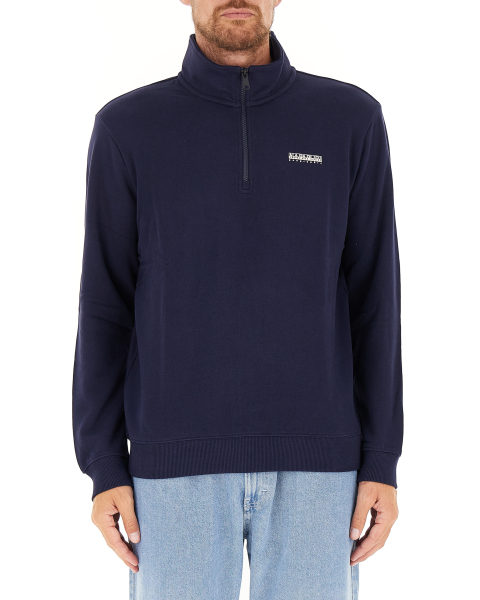Felpa mezza zip