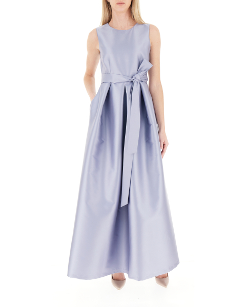 Abito lungo in mikado