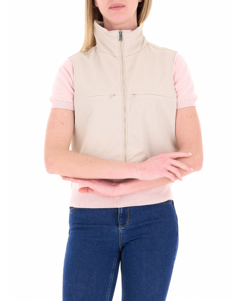 Giubbino smanicato cropped