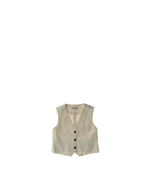Gilet lino cotone