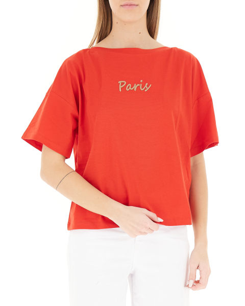 T-shirt scollo barchetta