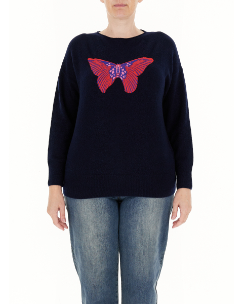 Maglione con ricamo