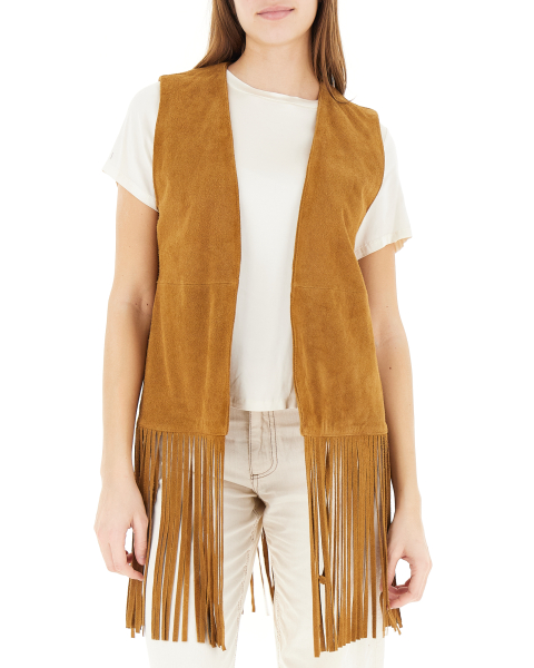 Gilet in similpelle