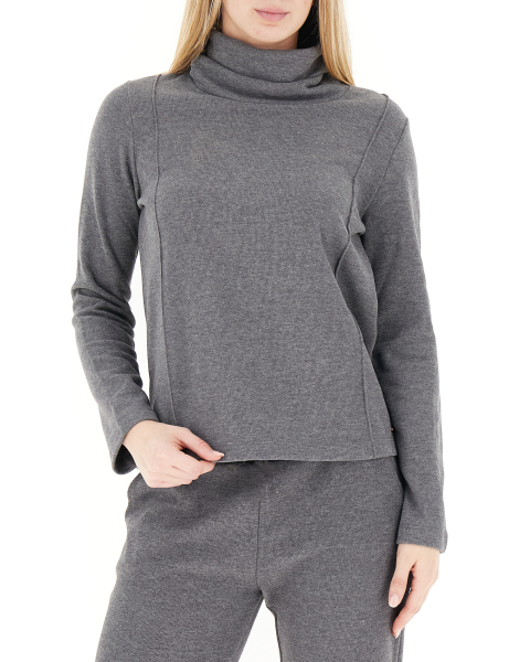 Felpa collo alto
