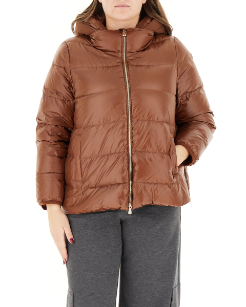 Piumino con cappuccio