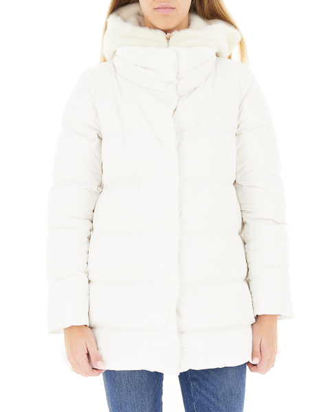 Piumino con cappuccio