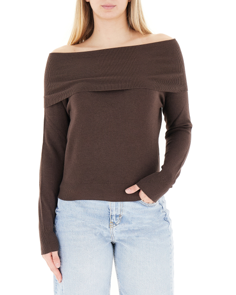 Maglia scollo bardot