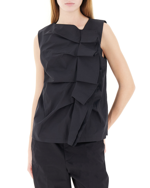 Blusa con drappeggio