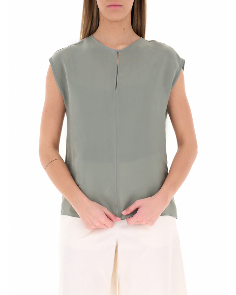 Blusa in cupro