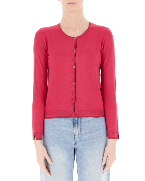 Cardigan girocollo