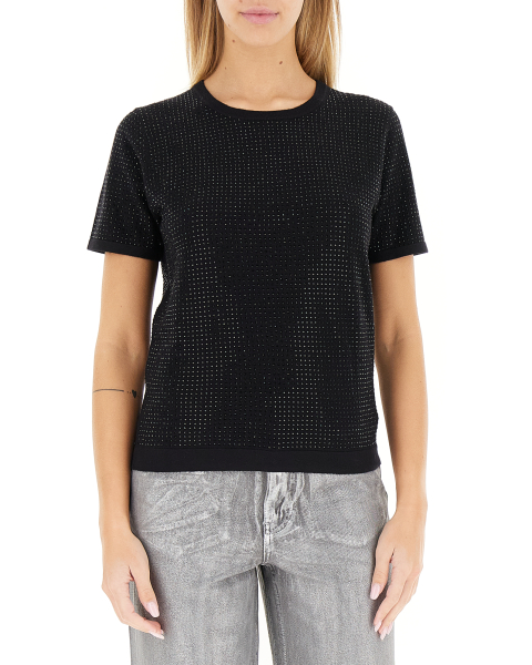 T-shirt con strass
