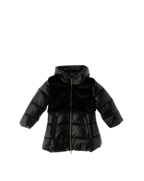 Piumino effetto metallizzato