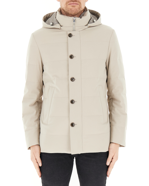 Piumino con cappuccio