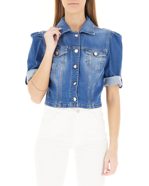 Giacca cropped jeans