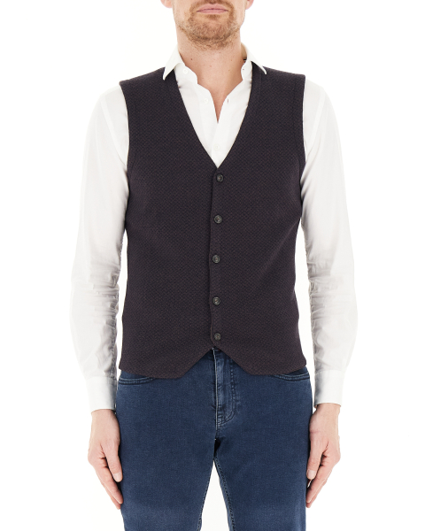 Gilet misto lana