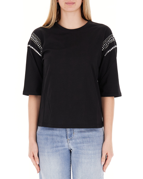 T-shirt con strass