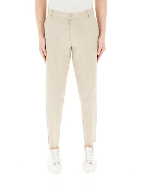 Pantalone misto lino