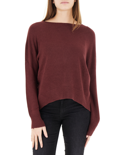 Maglione scollo barchetta