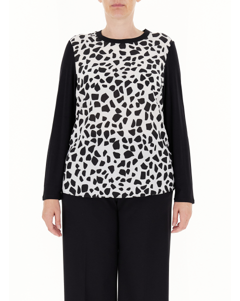 Blusa misto seta
