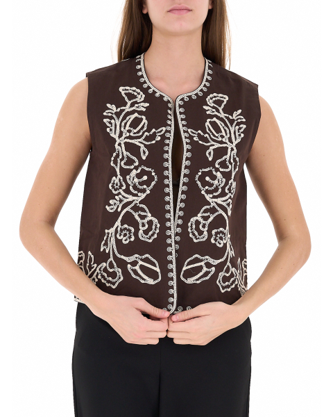 Gilet con ricami