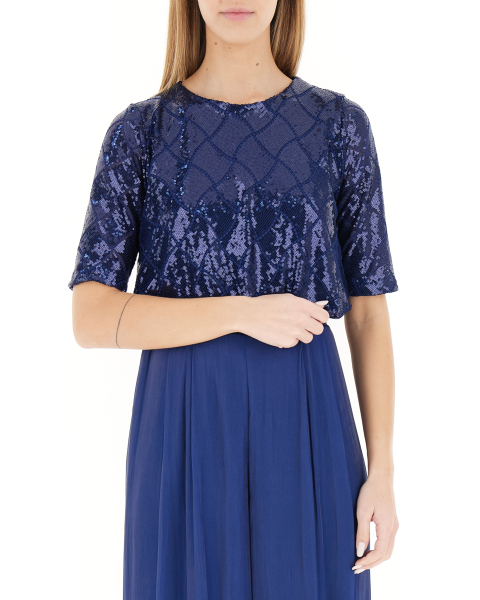 Blusa con paillettes