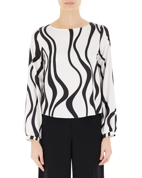 Blusa scollo ampio