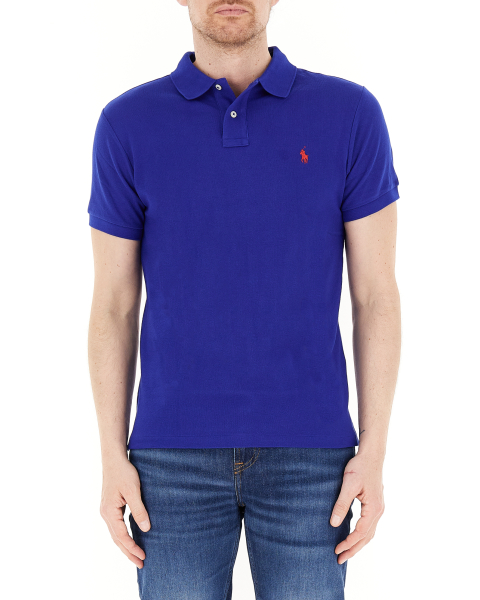 Polo slim cotone