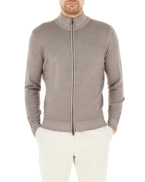 Cardigan con zip