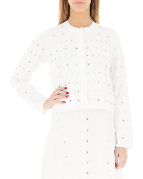 Cardigan con borchie