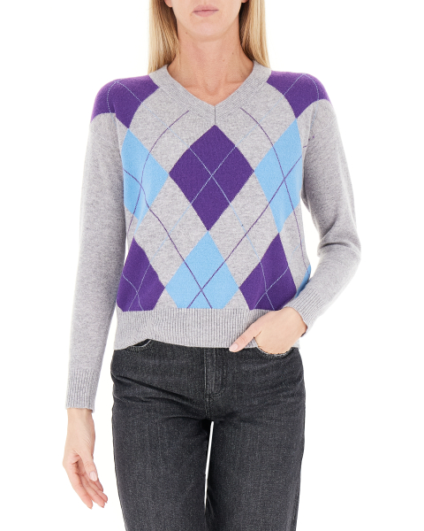 Maglione a rombi