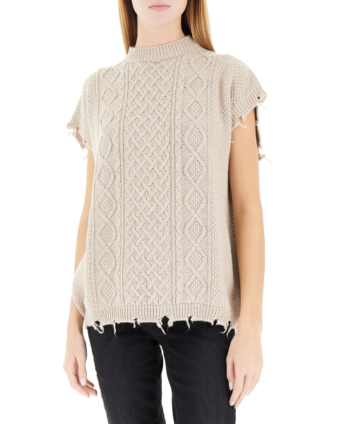 Gilet misto lana