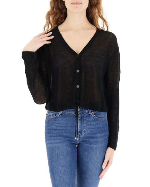 Cardigan scollo a V