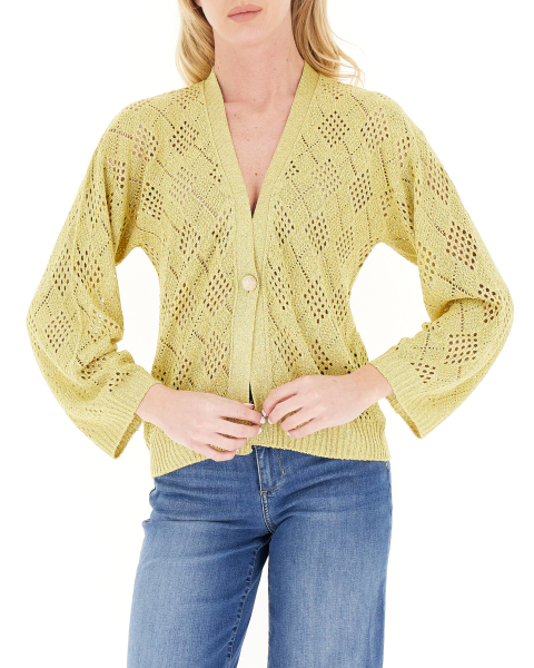 Cardigan con lurex