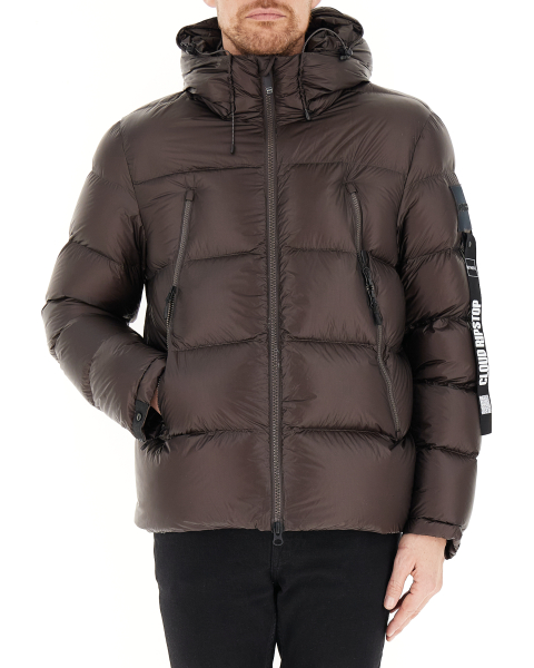 Piumino con cappuccio