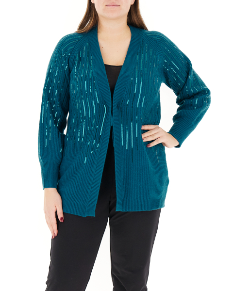 Cardigan con paillettes