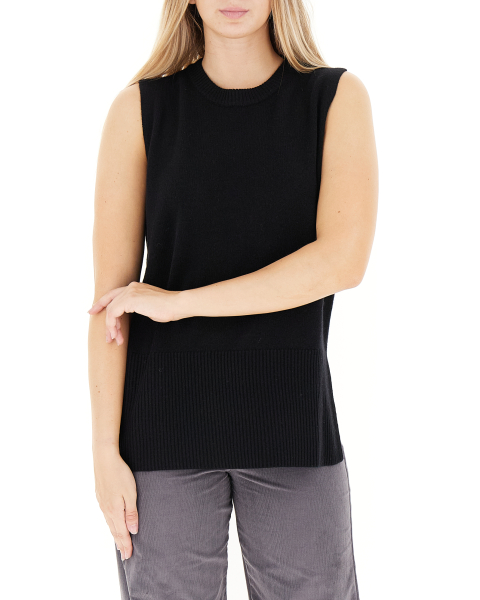 Gilet misto lana